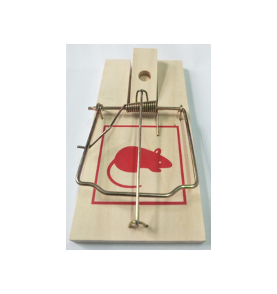 TRAPPOLA P/TOPI BASE LEGNO 17,5X8,3X1 CM