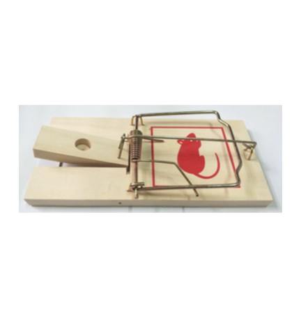 TRAPPOLA P/TOPI BASE LEGNO 10,0X4,5X0,6 CM