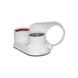 SDOPPIATORE CON PRESA ANALISI FUMI 80/80 PER SCALDABAGNO OPALIA F 80/80