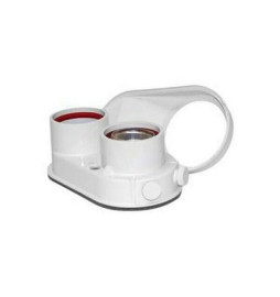 SDOPPIATORE CON PRESA ANALISI FUMI 80/80 PER SCALDABAGNO OPALIA F 80/80