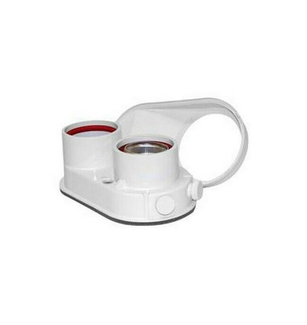 SDOPPIATORE CON PRESA ANALISI FUMI 80/80 PER SCALDABAGNO OPALIA F 80/80