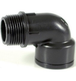 RACCORDO POLIPROP GOMITO 90 MAS/FEM 3/4