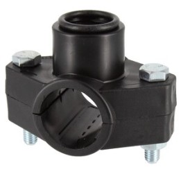 RACCORDO POLIPROP PRESA A STAFFA D 40MMX3/4 FEM
