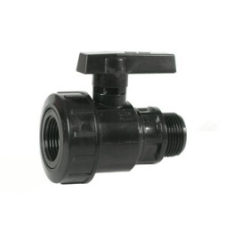 RACCORDO POLIPROP VALVOLA A SFERA MAS/FEM 11/4