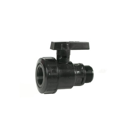 RACCORDO POLIPROP VALVOLA A SFERA MAS/FEM 11/4