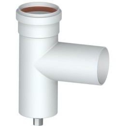 RACCORDO A TEE 90° CON TAPPO CONVOGLIATORE CONDENSA Diam. 80