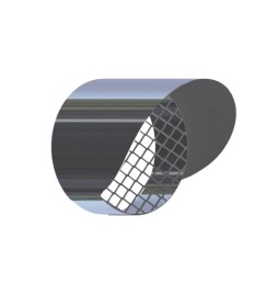 GRIGLIA DI AEREAZIONE CON CAPPELLO PARAPIOGGIA IN ACCIAIO Diam. 60