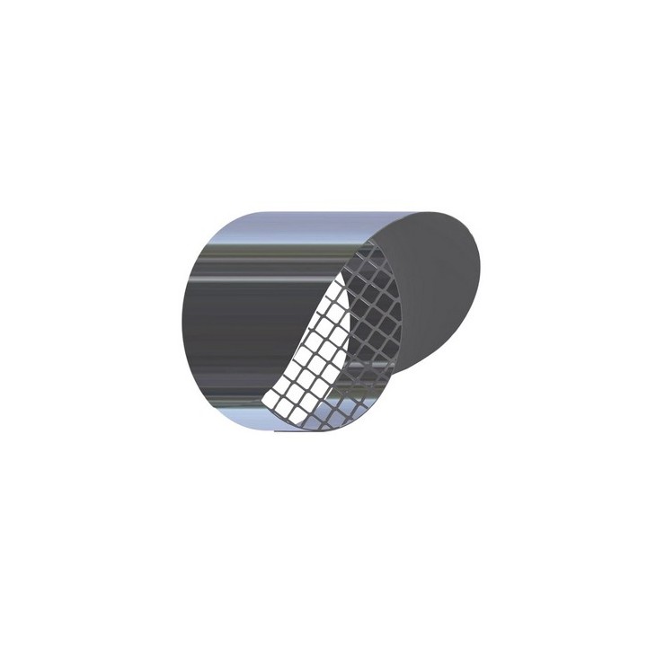 GRIGLIA DI AEREAZIONE CON CAPPELLO PARAPIOGGIA IN ACCIAIO Diam. 60