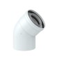 CURVA 45° DN 60/100 (COASSIALE) -