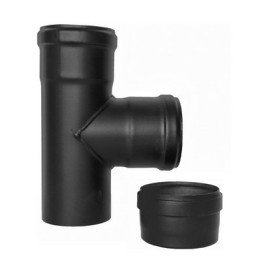 RACCORDO A T 90° FFM PELLET SMALTATO Diam. 80