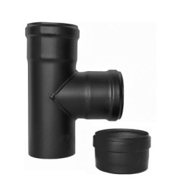 RACCORDO A T 90° FFM PELLET SMALTATO Diam. 80