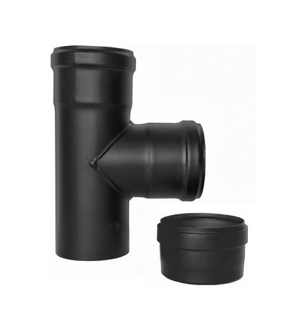 RACCORDO A T 90° FFM PELLET SMALTATO Diam. 100