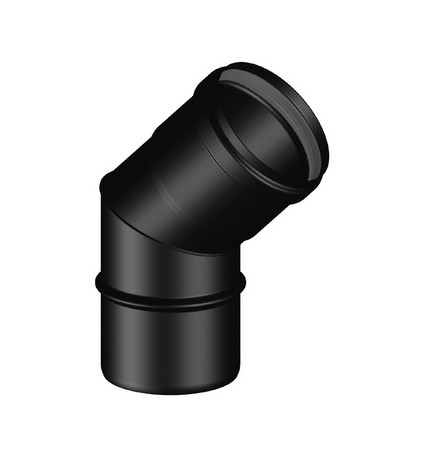 CURVA 45° MF PELLET SMALTATO Diam. 80