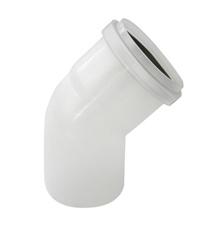 CURVA MONO-PARETE IN PPs 45° - LINEA CONDENSAZIONE Diam. 60