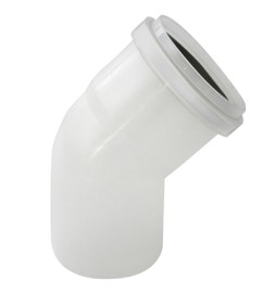 CURVA MONO-PARETE IN PPs 45° - LINEA CONDENSAZIONE Diam. 100