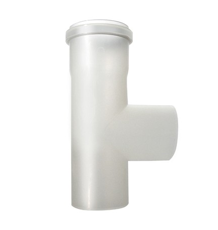 RACCORDO MONO-PARETE A TEE IN PPs LINEA CONDENSAZIONE Diam. 80