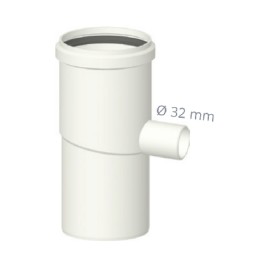 SEPARATORE DI CONDENSA CON VITE ANALISI FUMI IN PPs Diam. 80