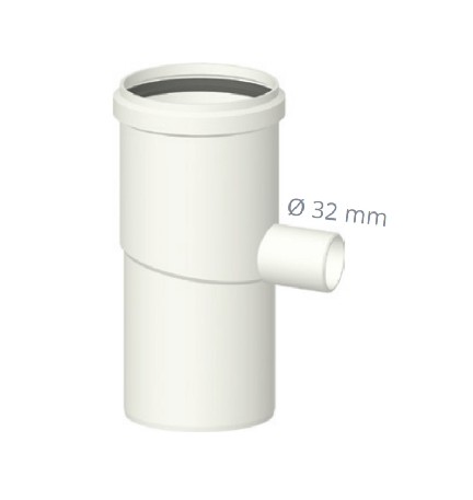 SEPARATORE DI CONDENSA CON VITE ANALISI FUMI IN PPs Diam. 80