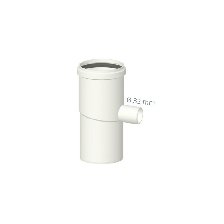SEPARATORE DI CONDENSA CON VITE ANALISI FUMI IN PPs Diam. 80