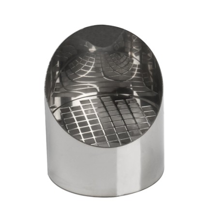 GRIGLIA ASPIRAZIONE C/RETE E VISIERA OLIFLEX Diam. 80