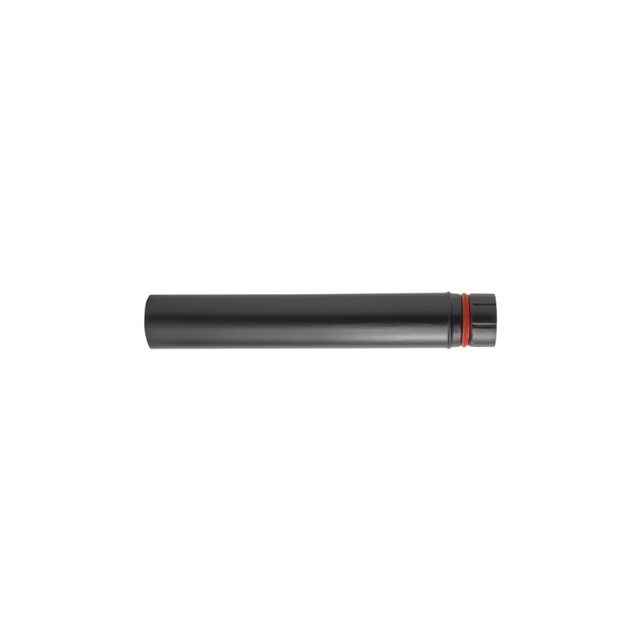 TUBO ECO-PELLET H. 500 MM SMALTATO NERO Diam. 100