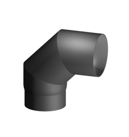 CURVA ACCIAIO AL CARBONIO SMALTATO 90° MF PER STUFE A LEGNA Diam. 120