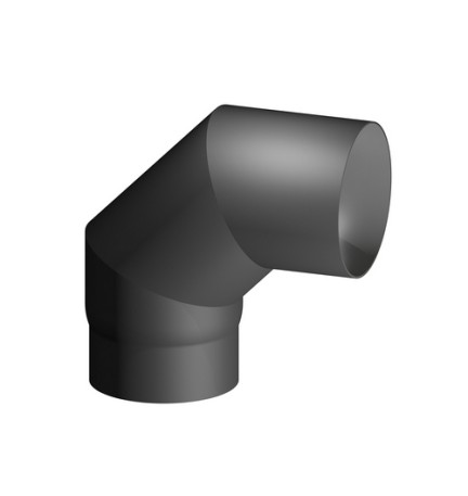 CURVA ACCIAIO AL CARBONIO SMALTATO 90° MF PER STUFE A LEGNA Diam. 130