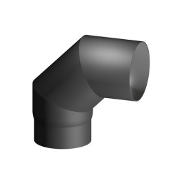 CURVA ACCIAIO AL CARBONIO SMALTATO 90° MF PER STUFE A LEGNA Diam. 150