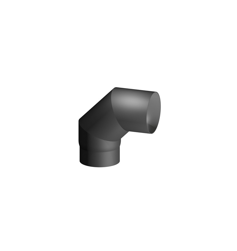 CURVA ACCIAIO AL CARBONIO SMALTATO 90° MF PER STUFE A LEGNA Diam. 180