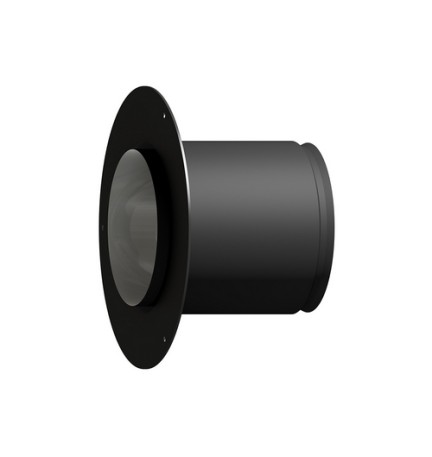 ROSONE A MURO CON ELEMENTO DRITTO L. 125MM MF Diam. 150 / Rosone D.250