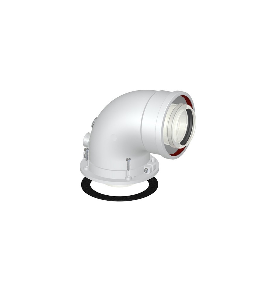 CURVA DI PARTENZA COASSIALE M/F DN 60/100 CP4 Diam. 60/100