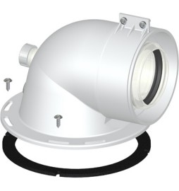 CURVA DI PARTENZA COASSIALE M/F DN 60/100 CP5 Diam. 60/100