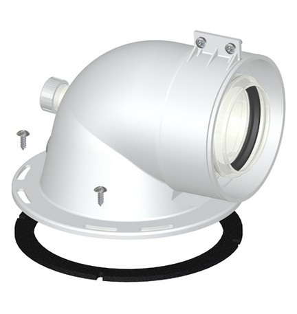 CURVA DI PARTENZA COASSIALE M/F DN 60/100 CP5 Diam. 60/100