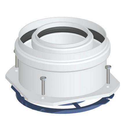 PARTENZA VERTICALE COASSIALE M/F DN 60/100 PV4 Diam. 60/100