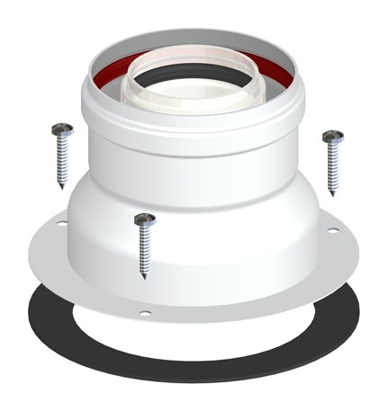 PARTENZA VERTICALE COASSIALE M/F DN 60/100 PV6 Diam. 60/100