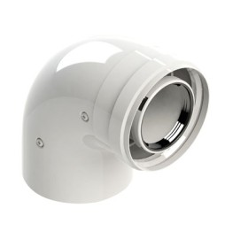 KIT CURVA 90° M-F COASSIALE PER CONDENSAZIONE Diam. 60/100