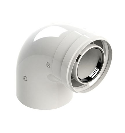 KIT CURVA 90° M-F COASSIALE PER CONDENSAZIONE Diam. 60/100