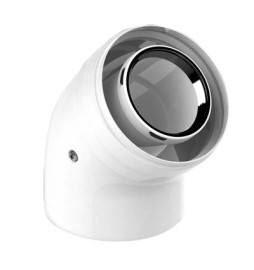 KIT CURVA 45° M-F COASSIALE PER CONDENSAZIONE Diam. 60/100