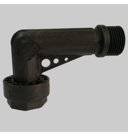 RACCORDO CURVO IN PLASTICA MF C/BOCCHETTONE - 1"