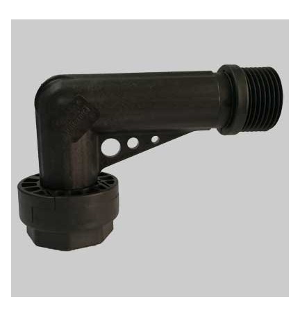 RACCORDO CURVO IN PLASTICA MF C/BOCCHETTONE - 1"