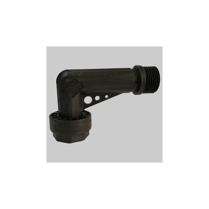 RACCORDO CURVO IN PLASTICA MF C/BOCCHETTONE - 1"