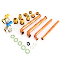 KIT RACCORDI 2 RUBINETTI (GAS e FREDDA) -