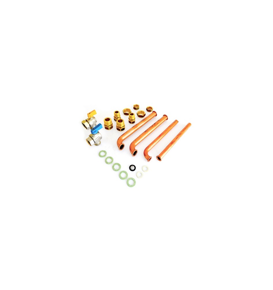 KIT RACCORDI 2 RUBINETTI (GAS e FREDDA) -