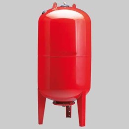 AUTOCLAVE CON MEMBRANA IN BUTILE VERTICALE - Lt. 80 - Pmax 8 bar - Ø 450 - H 851 - 1"