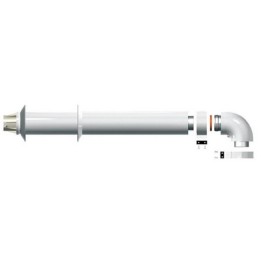 KIT SCARICO COASSIALE L. 1000 PER CALDAIE CHAFFOTEAUX mm 1000