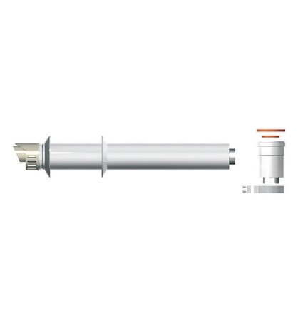 KIT SCARICO COASSIALE PARTENZA VT L.1000 PER CONDENSAZIONE mm 1000