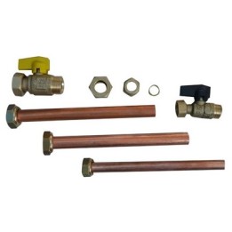 KIT IDRAULICO 2 RUBINETTI PER CALDAIA INCASSO -