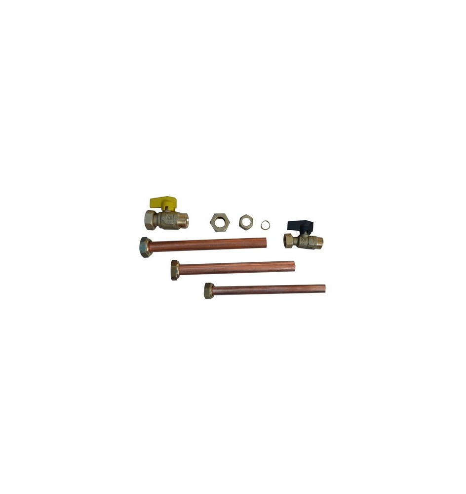 KIT IDRAULICO 2 RUBINETTI PER CALDAIA INCASSO -