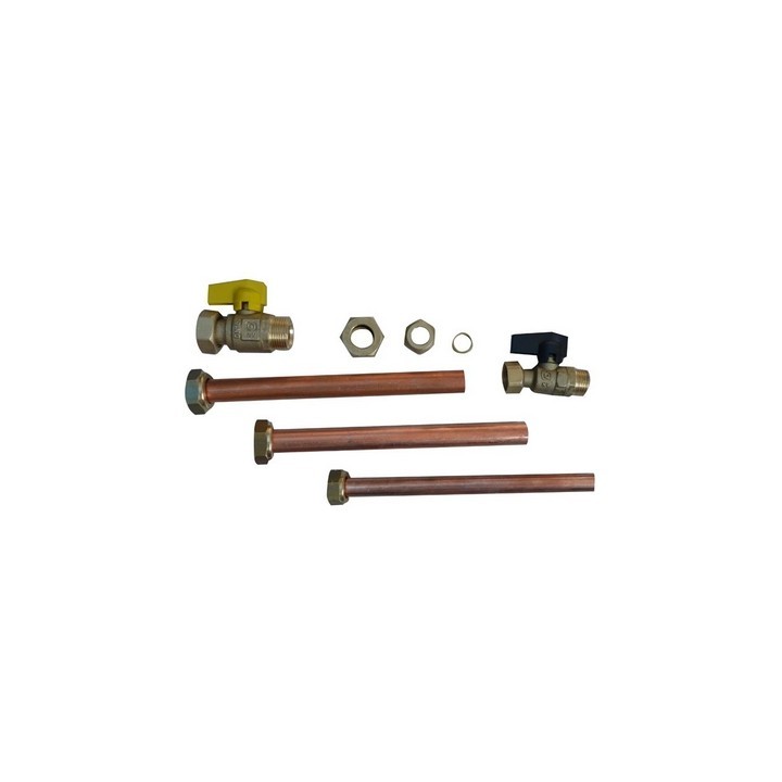 KIT IDRAULICO 2 RUBINETTI PER CALDAIA INCASSO -
