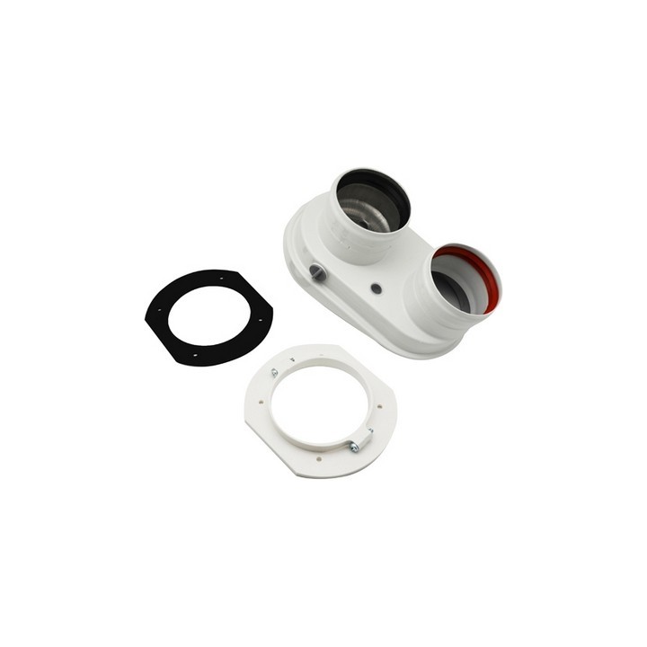 SDOPPIATORE 60/100 CON PRESE ANALISI COMBUSTIONE 60/100 - 80/80